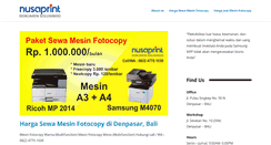 Desktop Screenshot of nusaprint.com