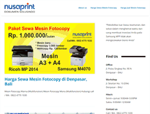 Tablet Screenshot of nusaprint.com